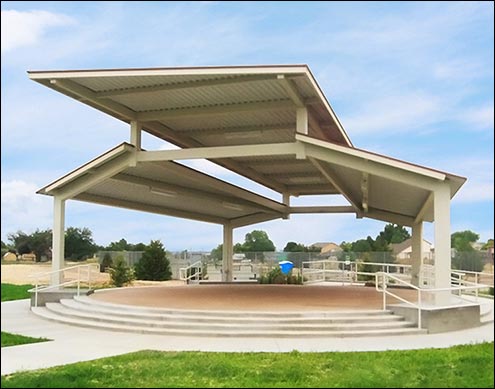 70 x 40 Custom All-Steel Multi-Tier Pavilion