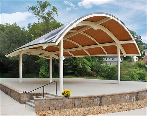 80 x 38 Custom Steel Frame Arched Amphitheater