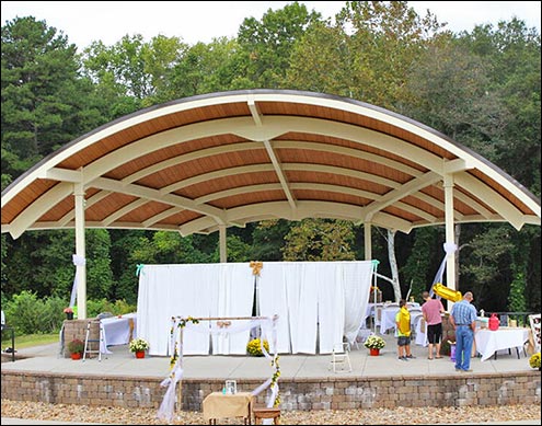 80 x 38 Custom Steel Frame Arched Amphitheater