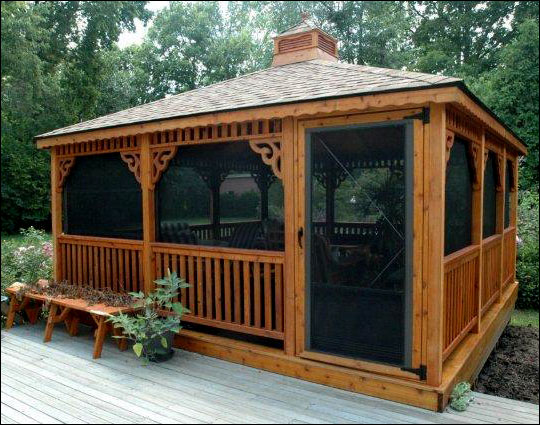 Customer's Photo - 16' x 16' Cedar Rectangular Gazebo