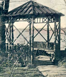 Old, wooden gazebo