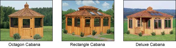 Red Cedar Cabana Styles