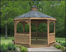 Red Cedar Octagon Gazebos
