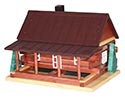 Red Cedar Cabin Bird Feeder