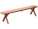 Red Cedar Cross Legged Bench