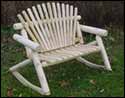 4' White Cedar Unstained Double Rocker