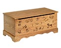 Logan Engraved Toy Oak Chest