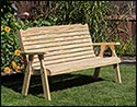 Treated Pine Crossback Garden Bench