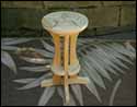 Treated Pine Star Design Pub Stool