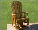 Treated Pine Adirondack Style Swivel Glider