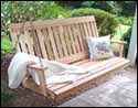 Red Cedar English Garden Porch Swing