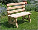 Red Cedar Backed Bench