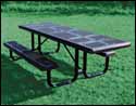 Wheelchair Accessible Perforated Metal Picnic Table