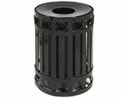 32 Gal. Slatted Waste Receptacle w/Lid & Liner