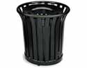 22 Gal. Curved Waste Receptacle w/Lid & Liner