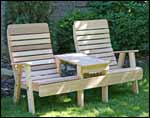 Red Cedar Royal Highback Settee