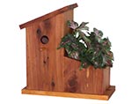 Red Cedar Single Planter Bird House