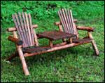 6' White Cedar Stained Tea Set