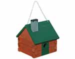 Lafayette Painted Log Cabin Birdhouse