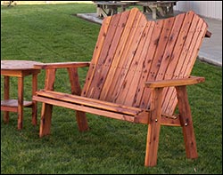 Eastern Red Cedar Loveseat Bench