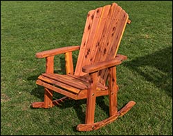 Eastern Red Cedar Adirondack Rocker