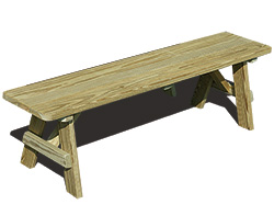 Backless Garden Benches