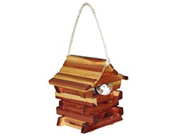 Red Cedar Cottage Bird House