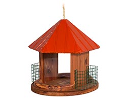 Red Cedar Gazebo Bird Feeder