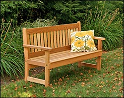 Red Cedar English Garden Bench