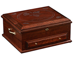 Cherry Jewelry Box w/Drawer