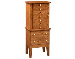 Oak Jewelry Armoire