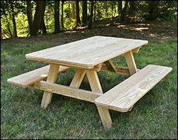 Patio / Picnic Tables with Attached Benches