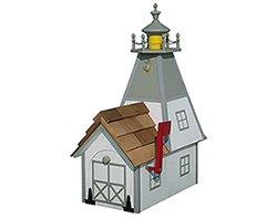 Lighthouse Mailboxes