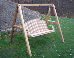 Porch Swings with Optional Staining