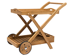 Teak Tray Cart