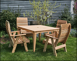 Patio Dining Sets with Optional Staining