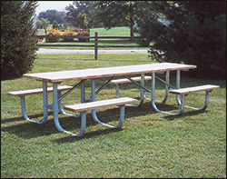 Extra Heavy-Duty Shelter Double Accessible Picnic Table