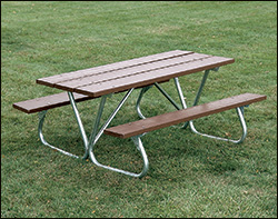 Galvanized Steel Patio / Picnic Tables