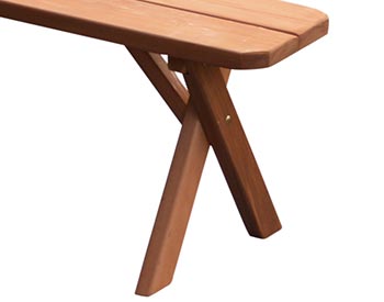 Red Cedar Cross Legged Bench