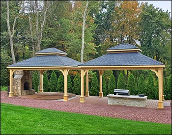 Treated Pine Double Roof Ramada