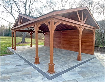 Rustic Red Cedar Herrington Gable Ramada