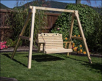 4 x 4 Post Treated Pine A-Frame Swing Stand