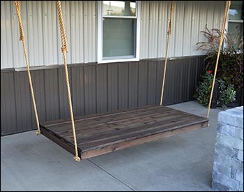 75" Red Cedar Oasis Backless Swingbed