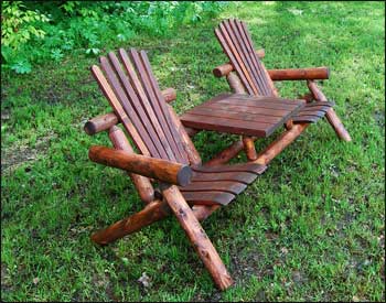 6 White Cedar Stained Tea Set