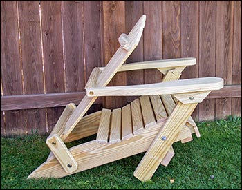 Treated Pine Folding Adirondack Chair