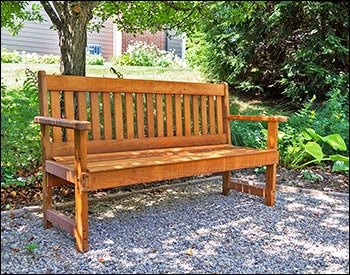 Red Cedar English Garden Bench