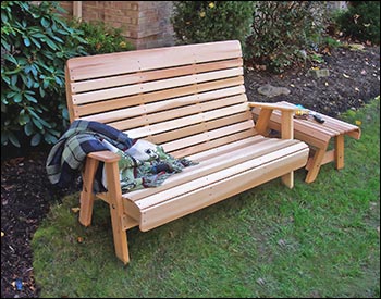 Red Cedar Royal Highback Garden Bench