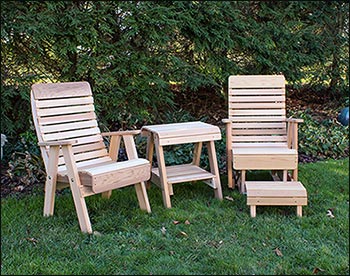 Red Cedar Royal Highback Glider Chair