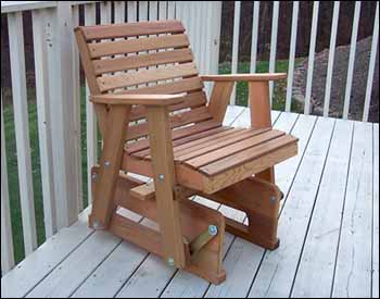 Red Cedar American Classic Glider Chair