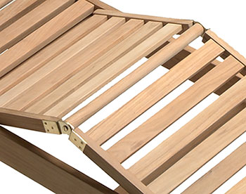 Teak Reclining Sunbed